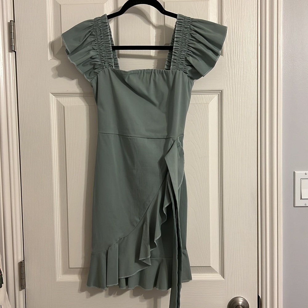 HELLO MOLLY Sage Mint Green Party dress bodycon cocktail party dress Size 12